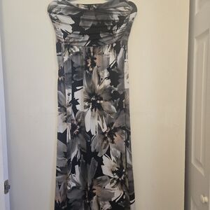 Strapless maxi dress
